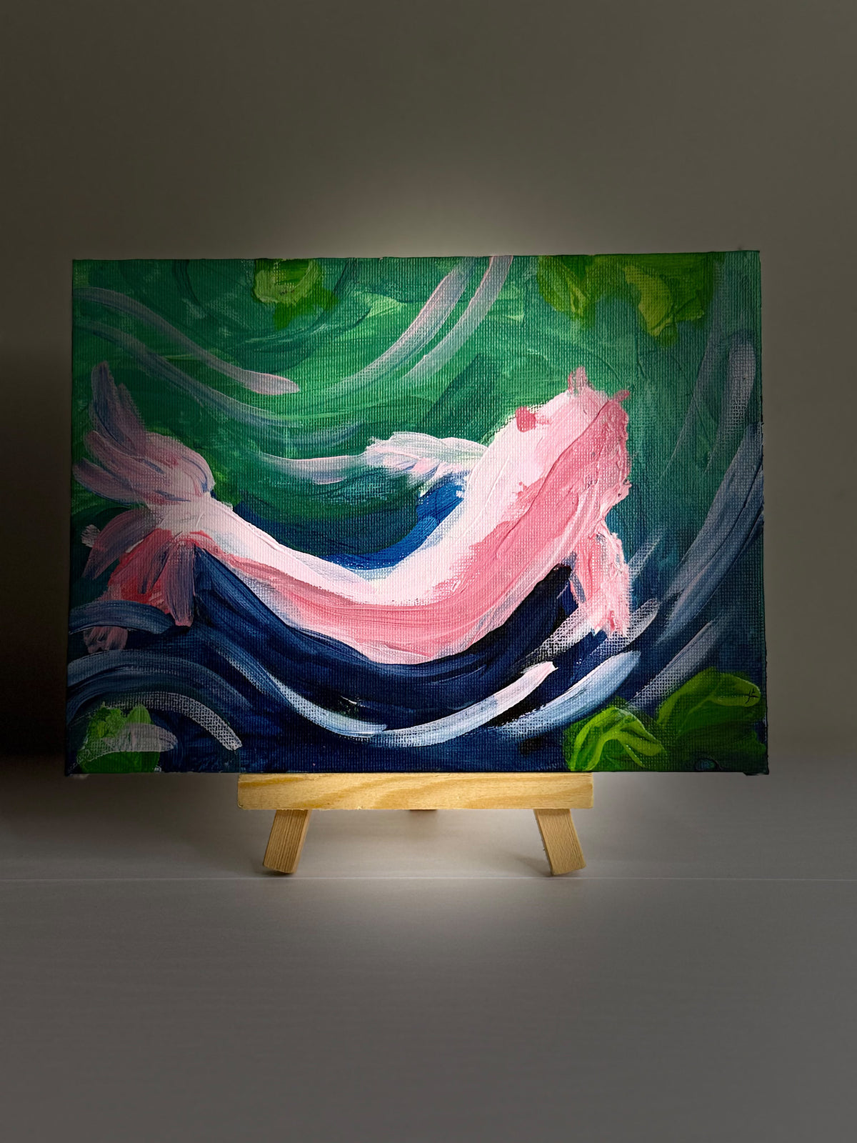 Koi in the Current — original painting
