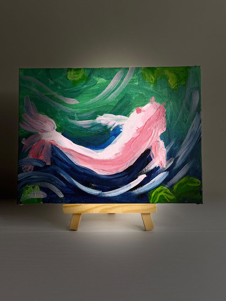 Koi in the Current — original painting