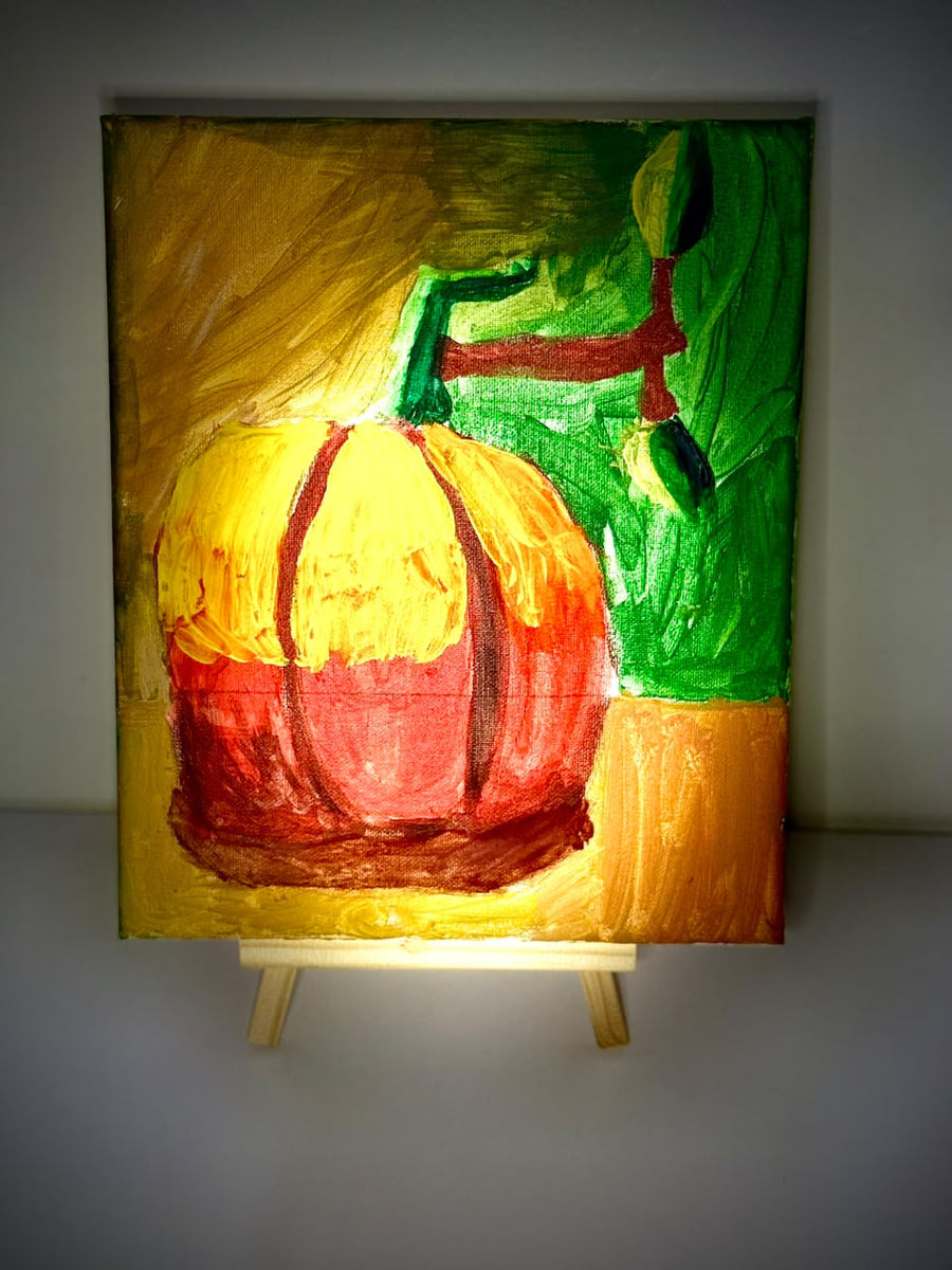 Pumpkin, original painting by Martine